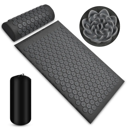Acupressure Massage Mat &amp; Pillow Set