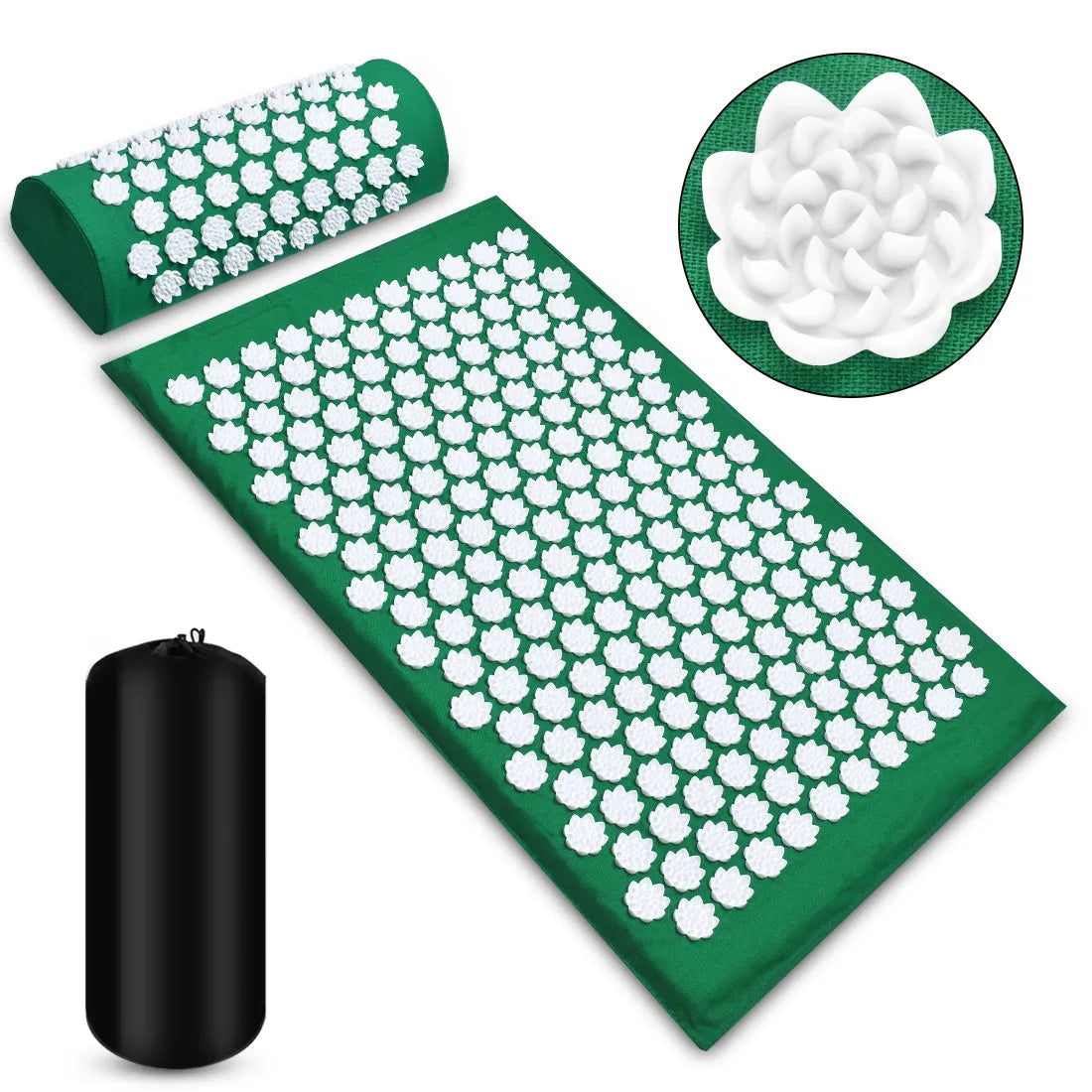 Acupressure Massage Mat &amp; Pillow Set