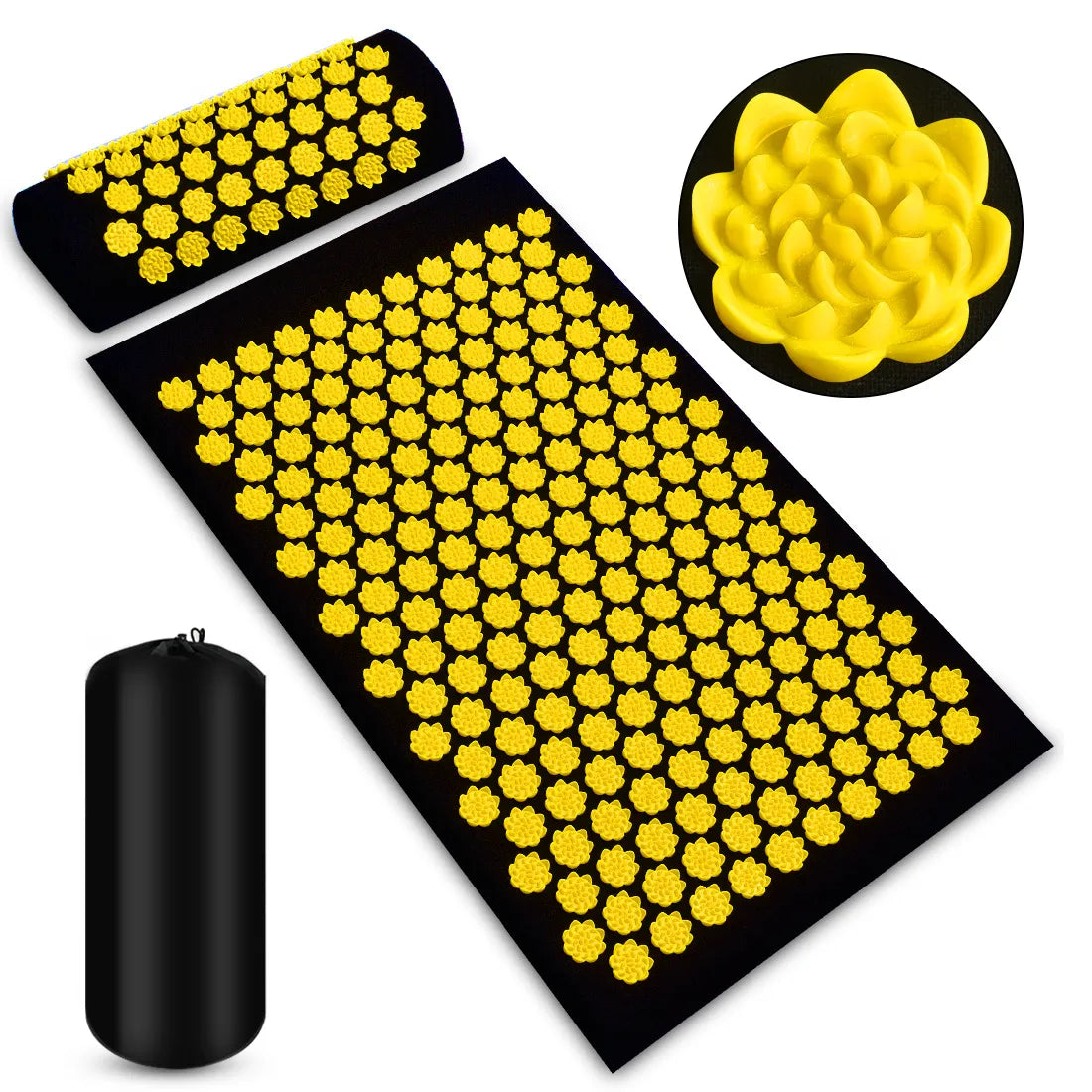 Acupressure Massage Mat &amp; Pillow Set