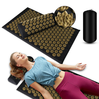 Acupressure Massage Mat &amp; Pillow Set