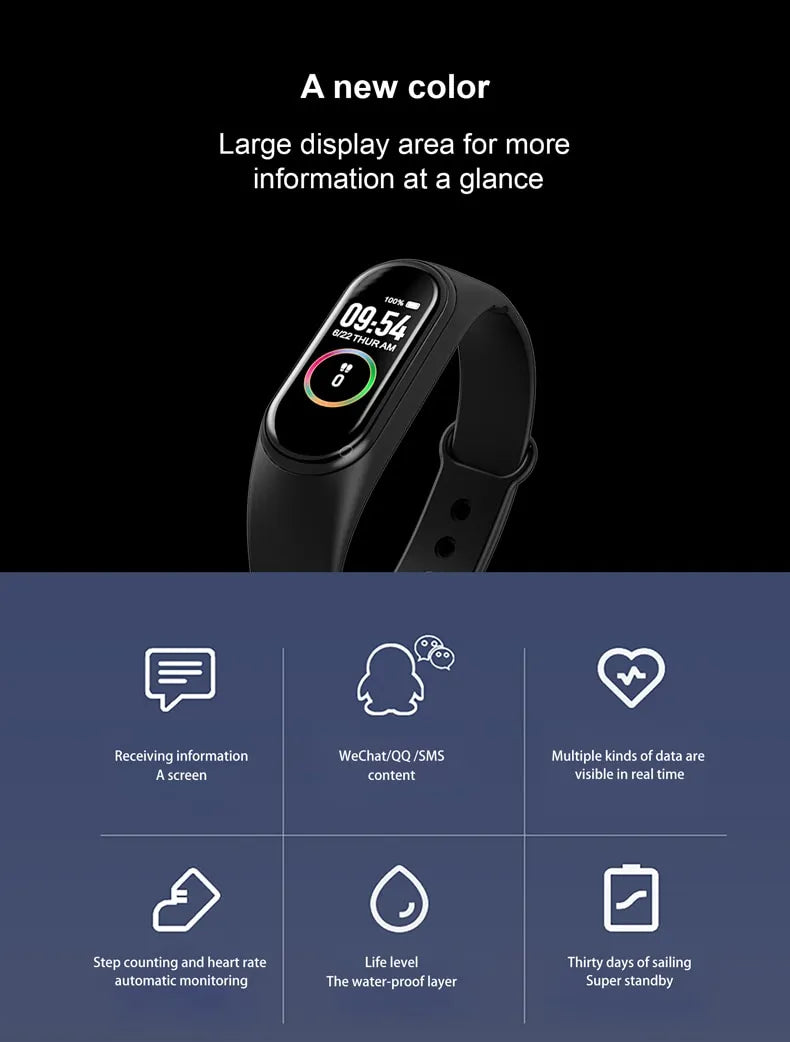 Smart Fitness Tracker Bracelet